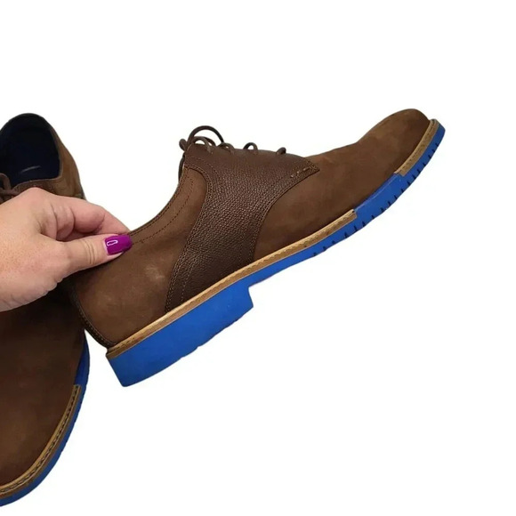 Cole Hahn Great Jones Saddle C11239 Brown/Blue Man's Size 13 M - Picture 2 of 9
